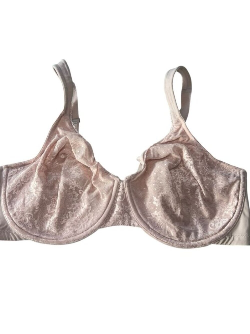 Vanity Fair Exquisitely You Lift Bra Underwire Unlined Lace Plus Size 40D 76093